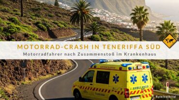 Teneriffa Süd Unfall: Motorradfahrer nach Crash verletzt!