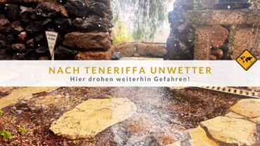 Teneriffa Unwetter hinterlässt Spuren: 21 Einsätze auf Straßen!