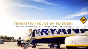 Unglaublich auf Teneriffa: Polizei-Einsatz im Flugzeug wegen 8€