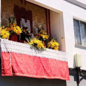 Auch der ein oder andere Balkon war geschmückt