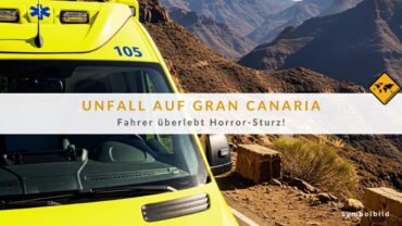 Unfall Gran Canaria: LKW stürzt 15 Meter tief! [Video]