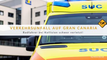 Gran Canaria Radfahren: Notarzt-Einsatz nach Kollision auf GC-41