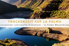 La Palma Wasserknappheit: Stauseen fallen auf 42 %
